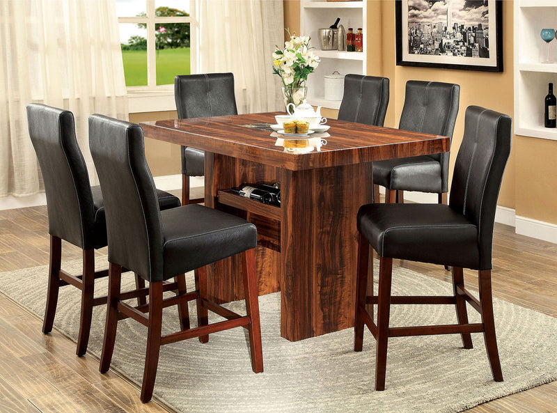 Bonneville Brown Cherry & Black Dining Chair (Set of 2)