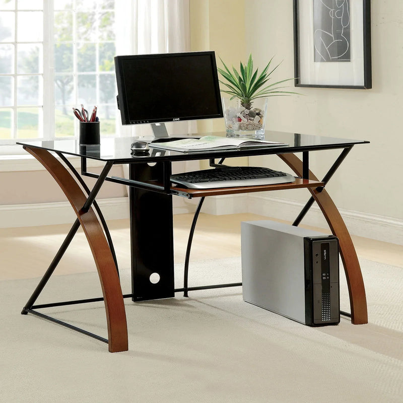 Baden Oak & Black Computer Desk