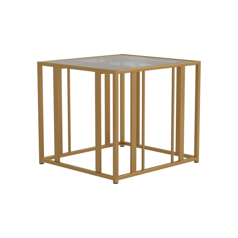 Eastbrook - Matte Brass - Metal Frame End Table - Ornate Home