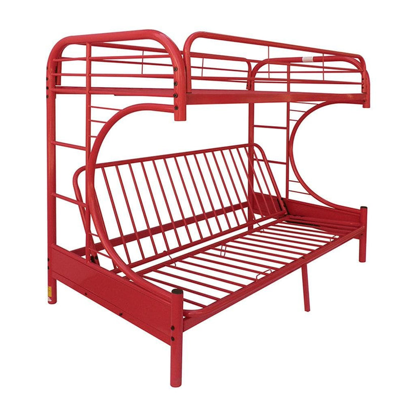 Eclipse Red Bunk Bed (Twin/Full/Futon) - Ornate Home