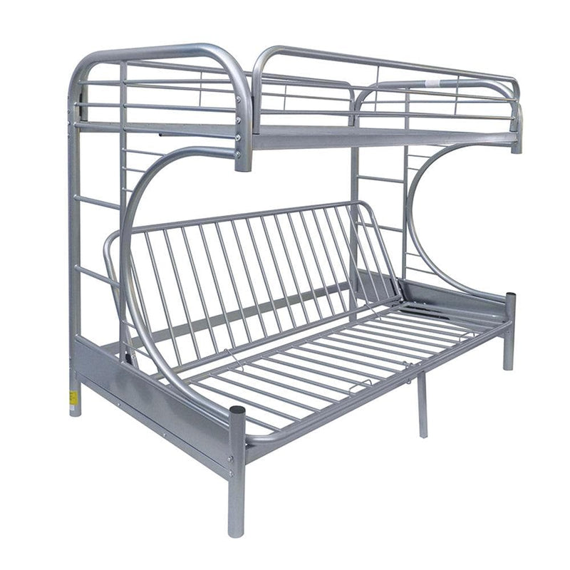 Eclipse Silver Bunk Bed (Twin/Full/Futon) - Ornate Home