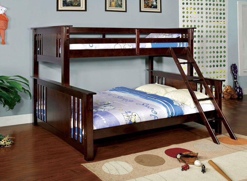 Spring Creek Dark Walnut Twin XL/Queen Bunk Bed