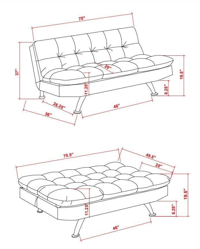 Elise - Brown - Sofa Bed - Ornate Home