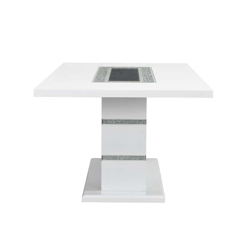 Elizaveta - White High Gloss - Dining Table - Ornate Home