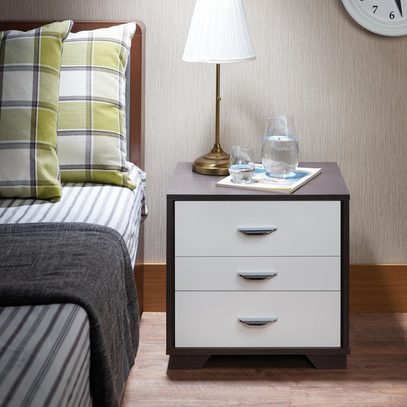 Eloy White & Black Accent Table - Ornate Home