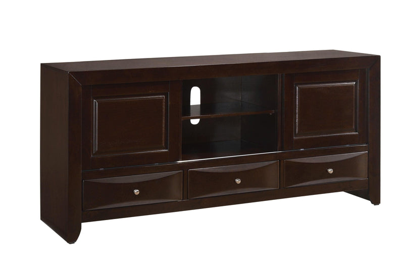 Emily Dark Cherry 68" TV Stand - Ornate Home