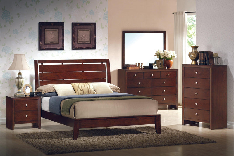 Evan Cherry Panel Bedroom Set - Ornate Home