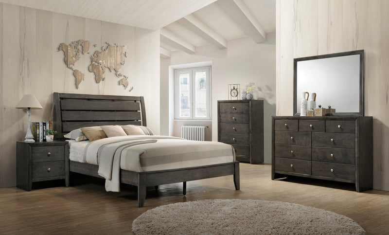 Evan Gray Panel Bedroom Set - Ornate Home