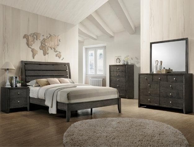 Evan Gray Panel Youth Bedroom Set - Ornate Home