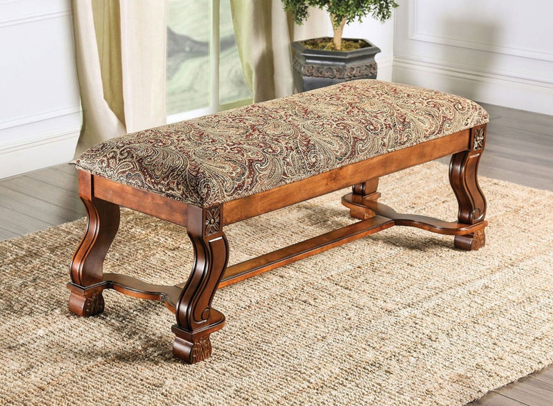 Vale Royal Antique Oak & Pattern Bench