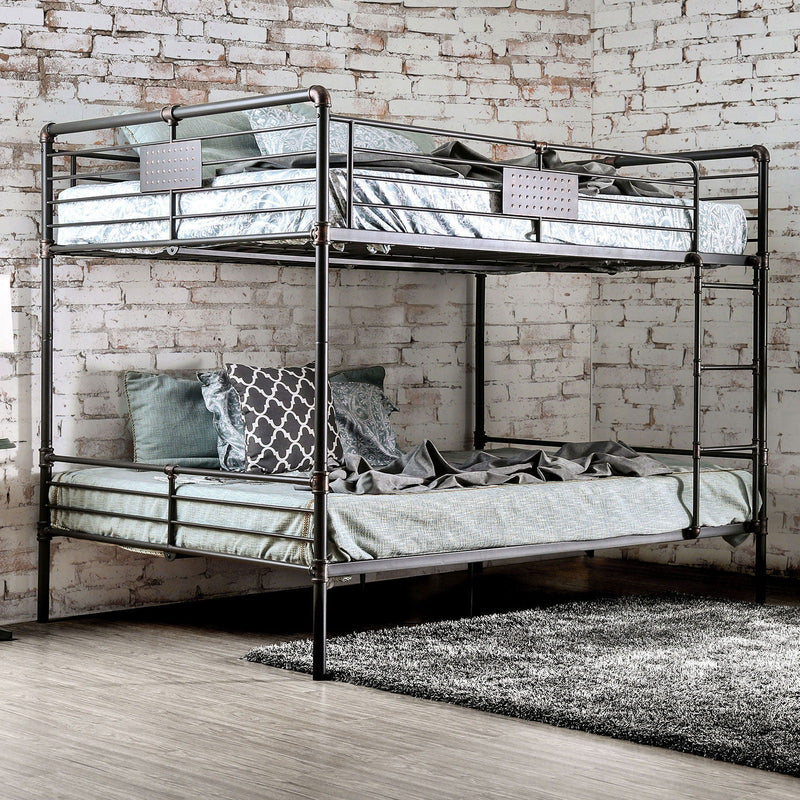 Olga Antique Black Twin/Twin Bunk Bed