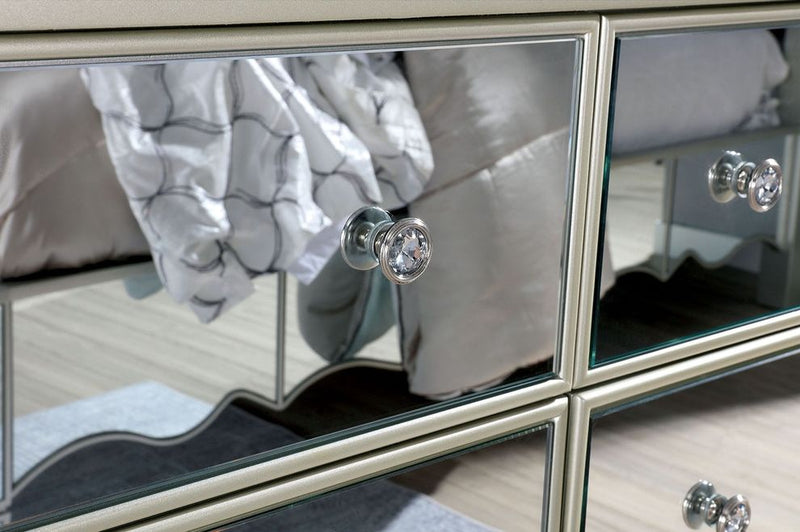 Eliora Silver & Mirrored Dresser