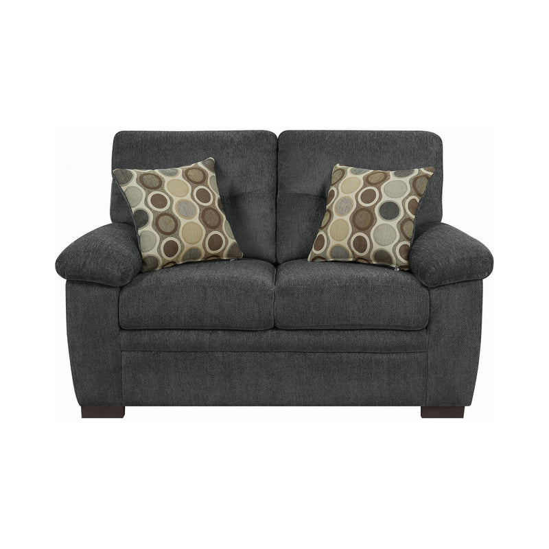 Fairbairn - Charcoal - Loveseat - Ornate Home