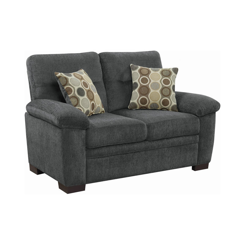 Fairbairn - Charcoal - Loveseat - Ornate Home