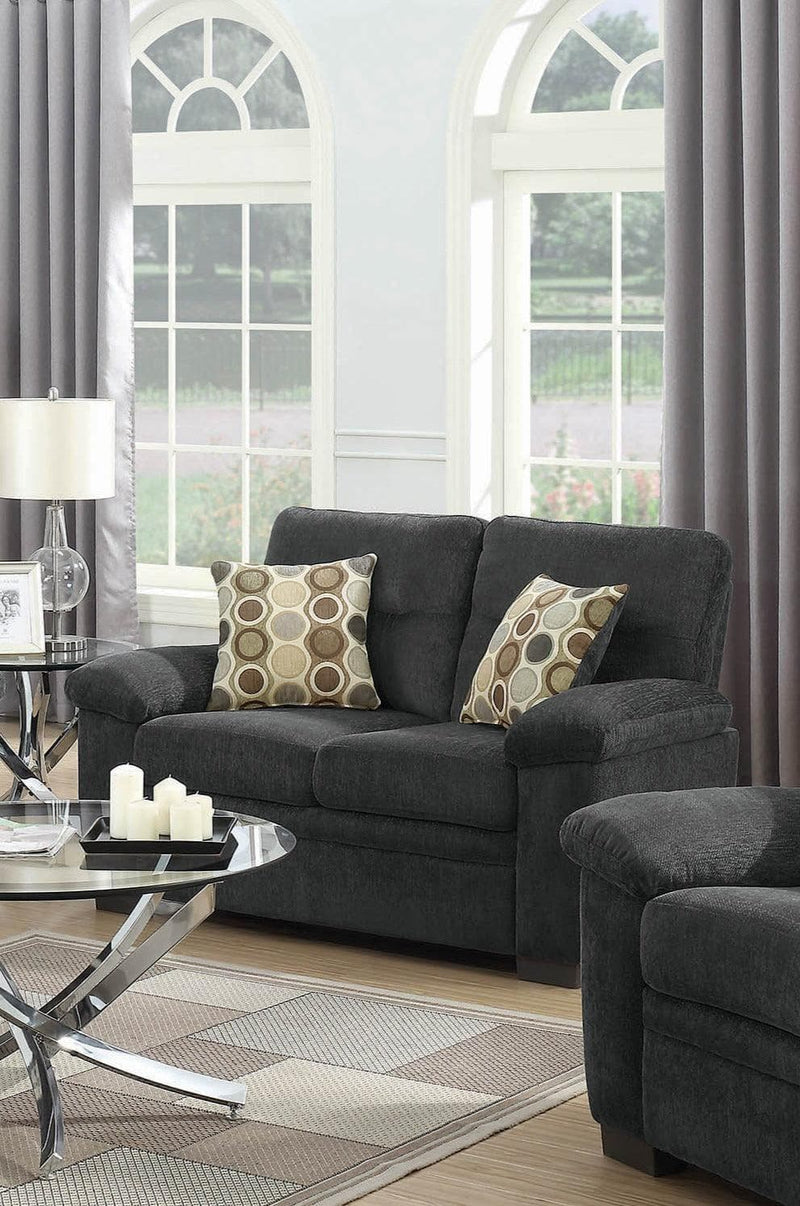 Fairbairn - Charcoal - Loveseat - Ornate Home