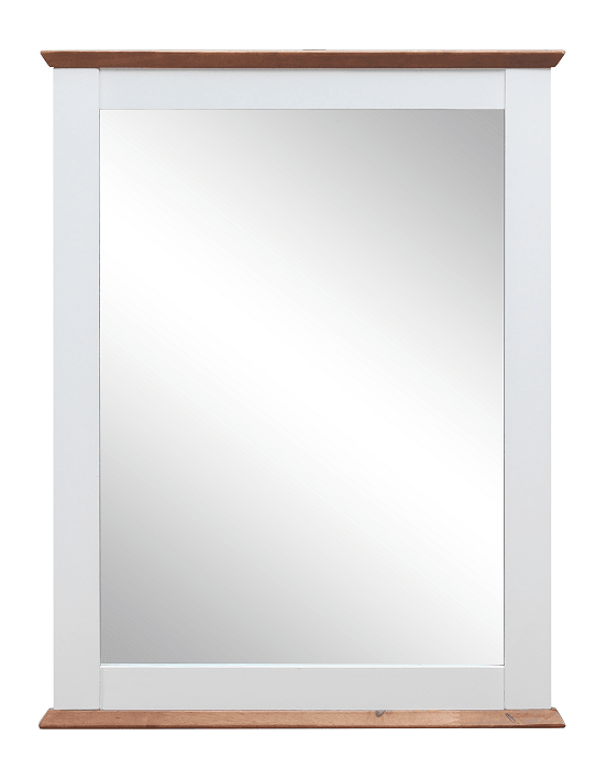 Farah White & Oak Mirror - Ornate Home