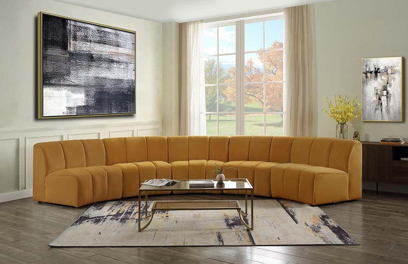 Felicia - Velvet - Modular Sectional Sofa - Ornate Home