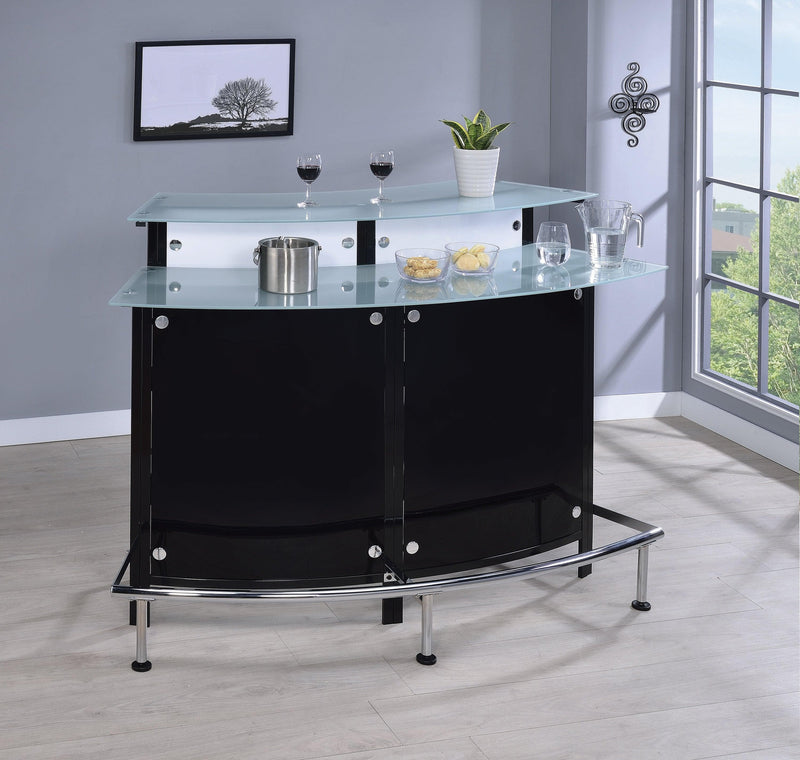 Felix - Chrome & Black - Bar Unit - Ornate Home