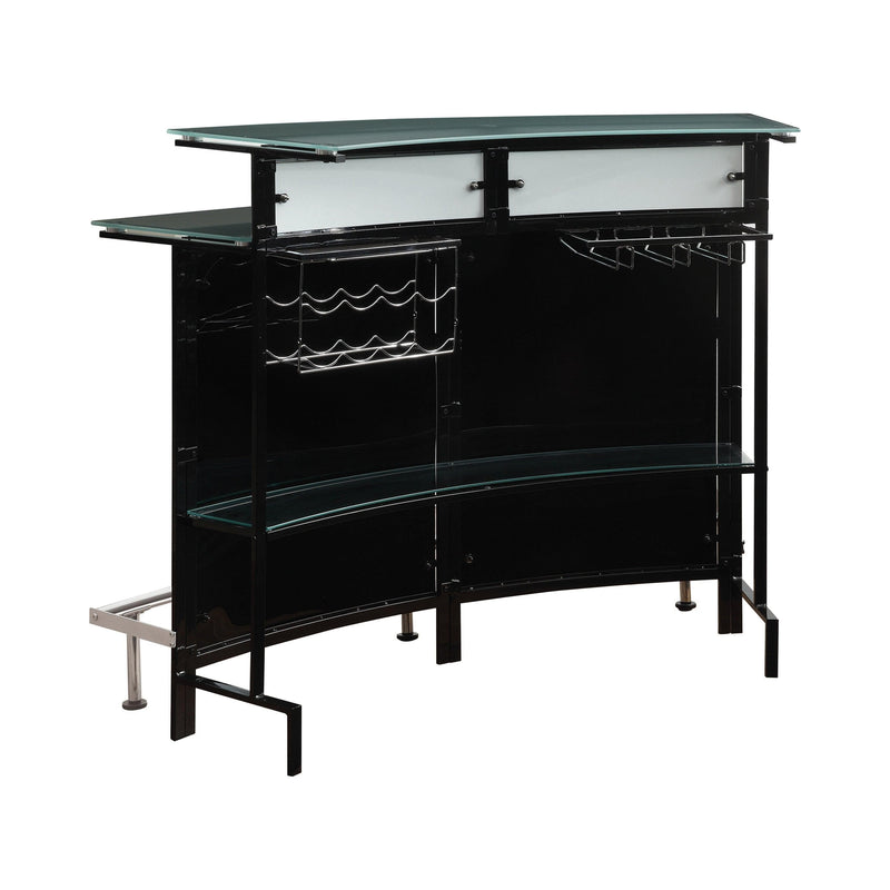 Felix - Chrome & Black - Bar Unit - Ornate Home