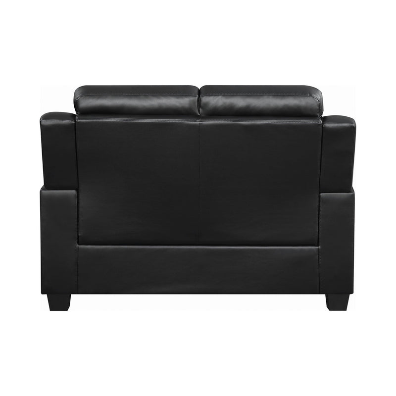 Finley - Black - Stationary Loveseat - Ornate Home