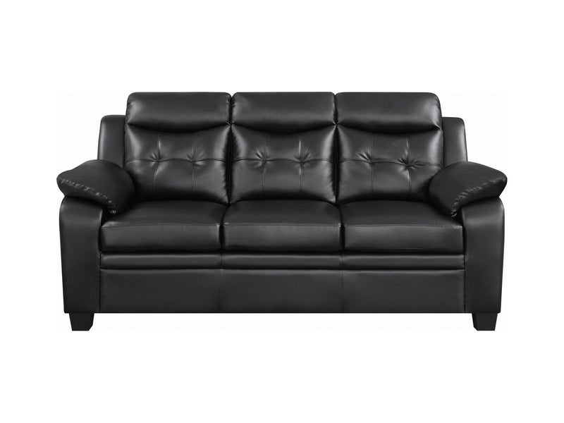 Finley - Black - Stationary Sofa - Ornate Home