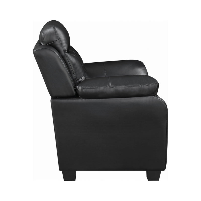 Finley - Black - Stationary Sofa - Ornate Home