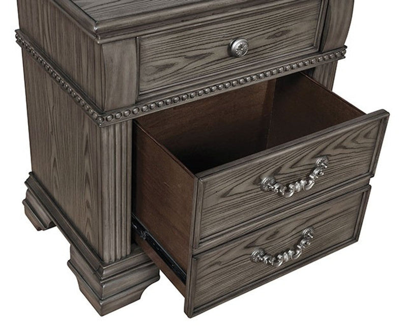 Pamphilos Gray Nightstand