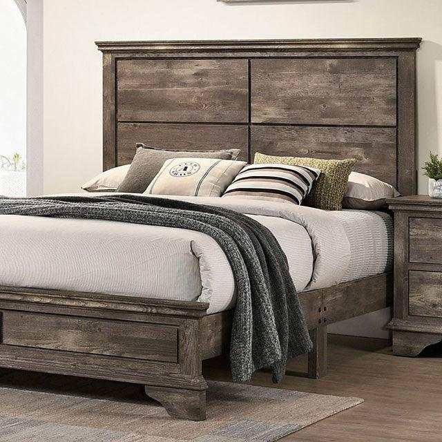 Fortworth - Gray - Queen Bedroom Set / 4pc - Ornate Home