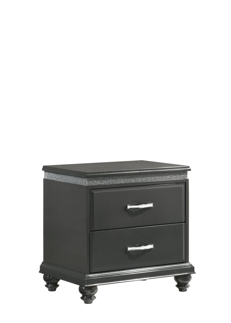 Frampton Gray Nightstand - Ornate Home