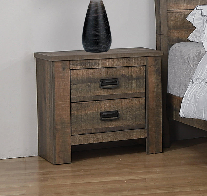 Frederick - Weathered Oak - Nightstand - Ornate Home