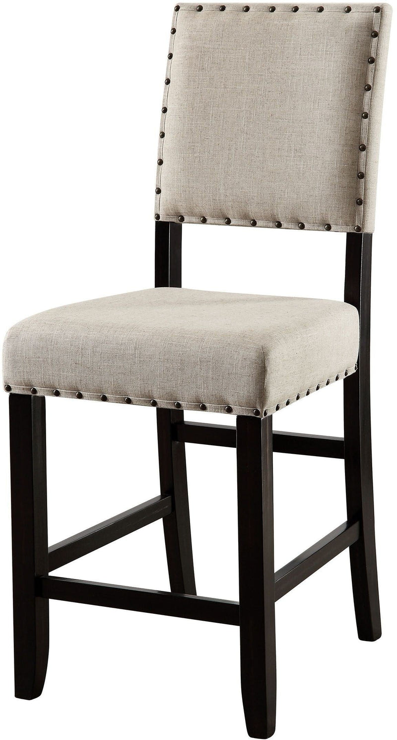 Sania Antique Black & Beige Bar Chair (Set of 2)