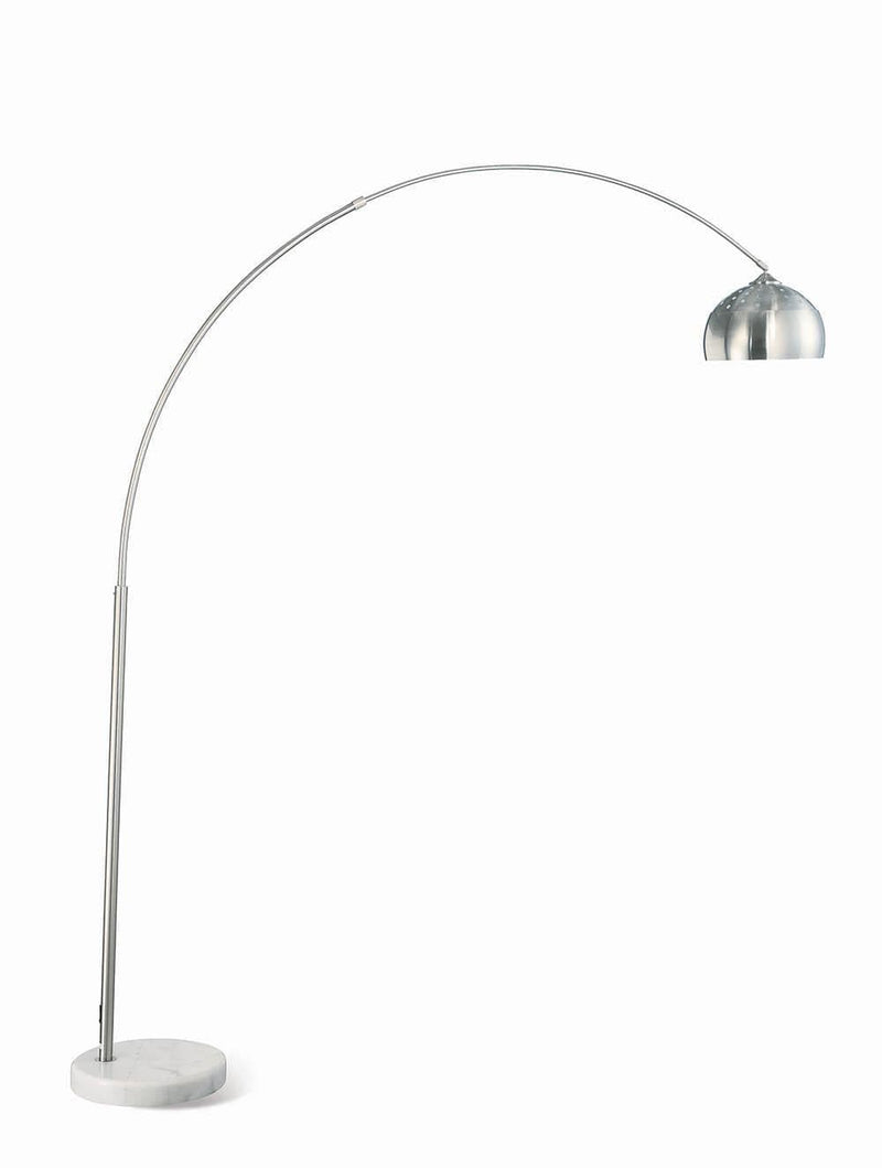 Contemporary Chrome Floor Lamp - Ornate Home