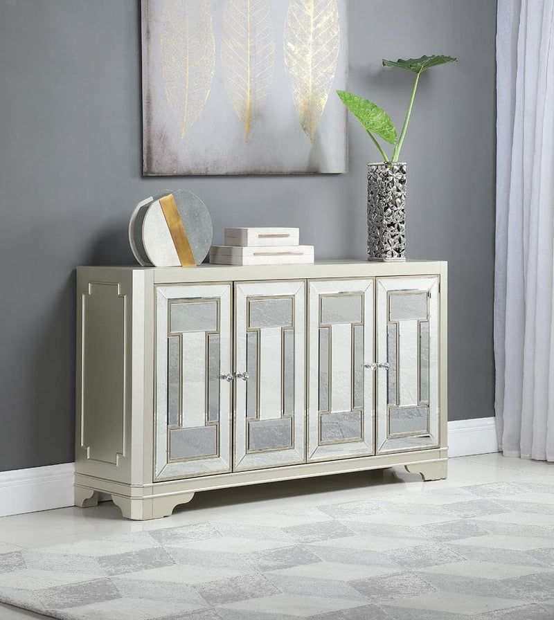 Zoha - Smoke & Champagne - Accent Cabinet - Ornate Home