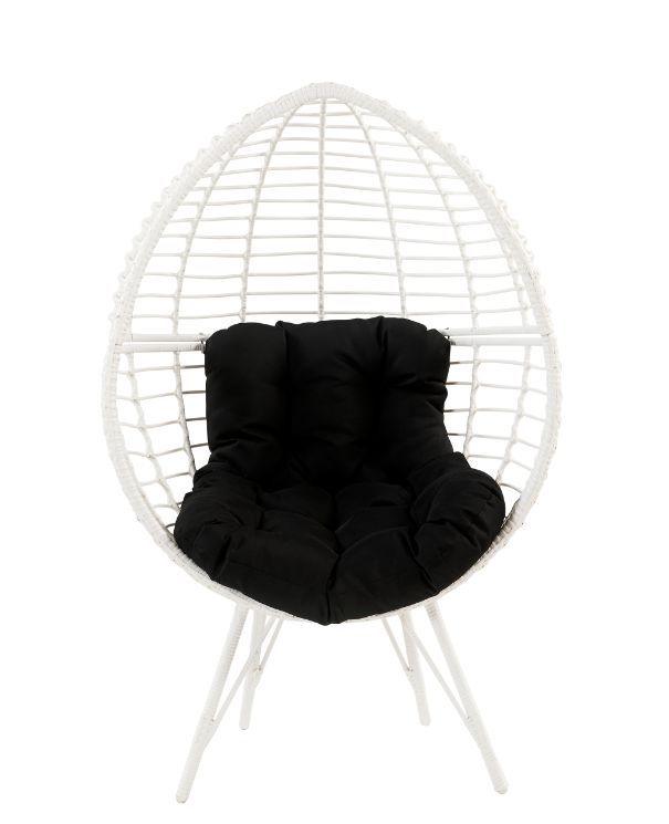 Galzed - Black & White - Patio Lounge Chair - Ornate Home