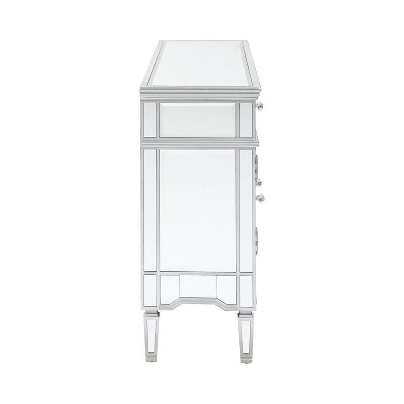 Garbo - Silver - Accent Cabinet - Ornate Home