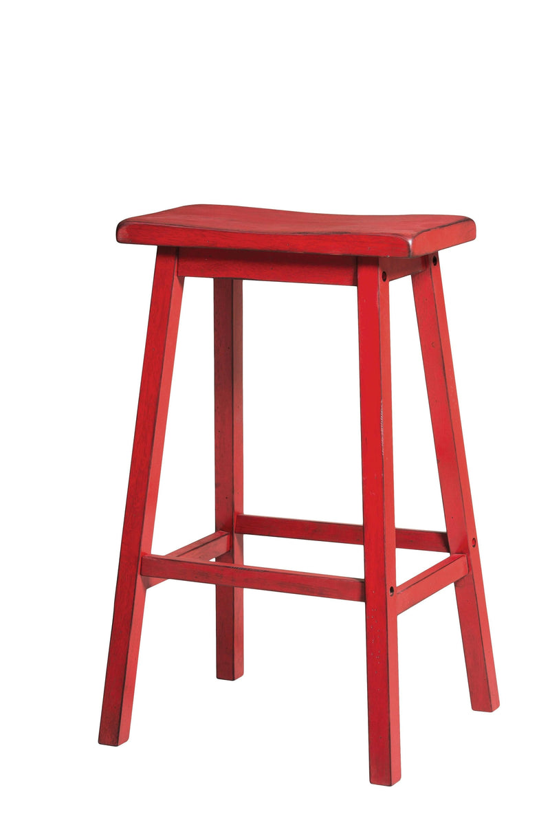 Gaucho Antique Red Bar Stool - Ornate Home