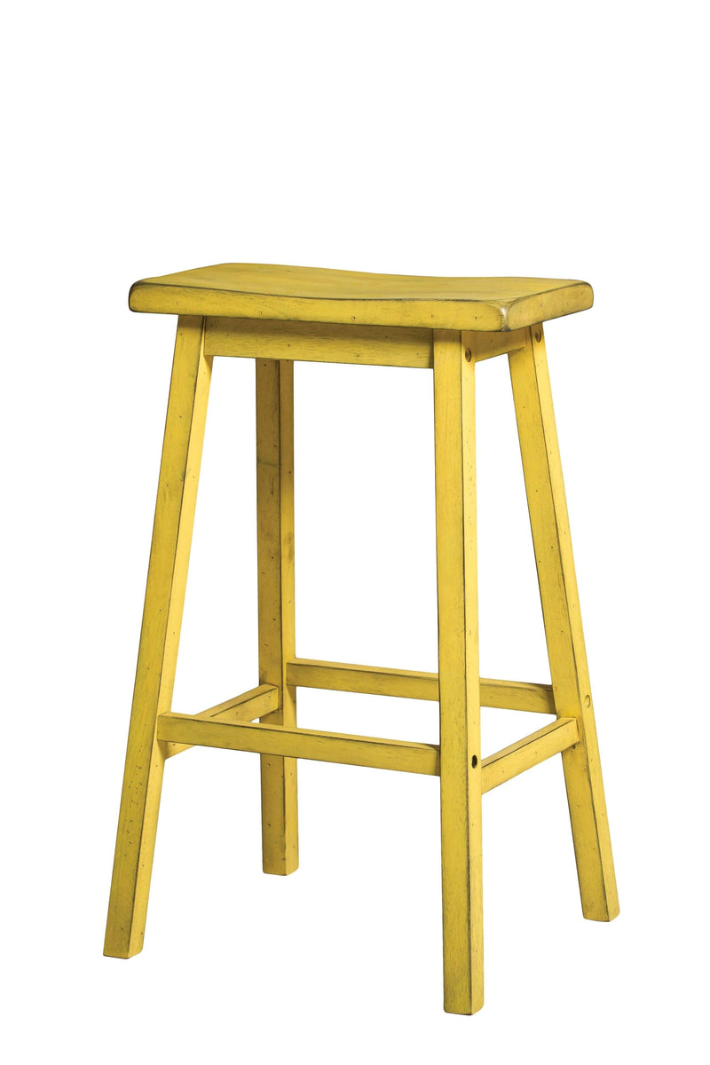 Gaucho Antique Yellow Bar Stool - Ornate Home