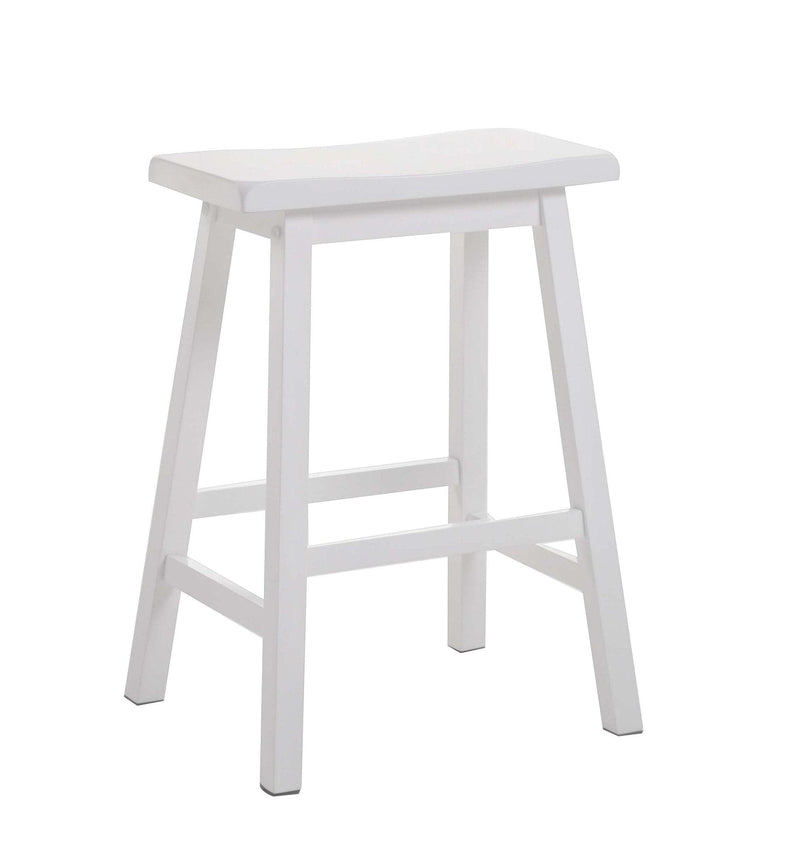 Gaucho White Counter Height Stool - Ornate Home