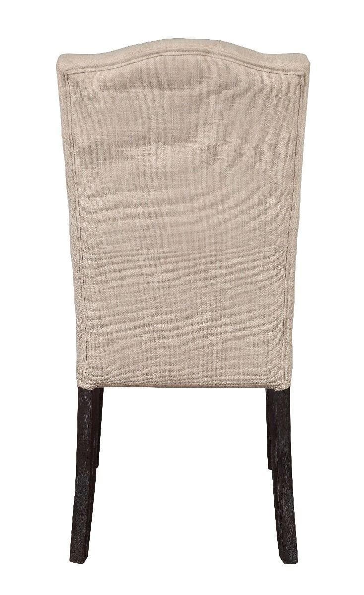 Gerardo - Beige & Espresso - Side Chair  (Set of 2) - Ornate Home