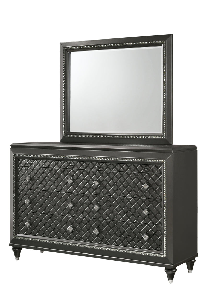 Giovani Dark Gray Mirror - Ornate Home