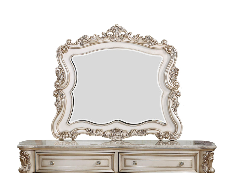 Gorsedd Antique White Mirror - Ornate Home