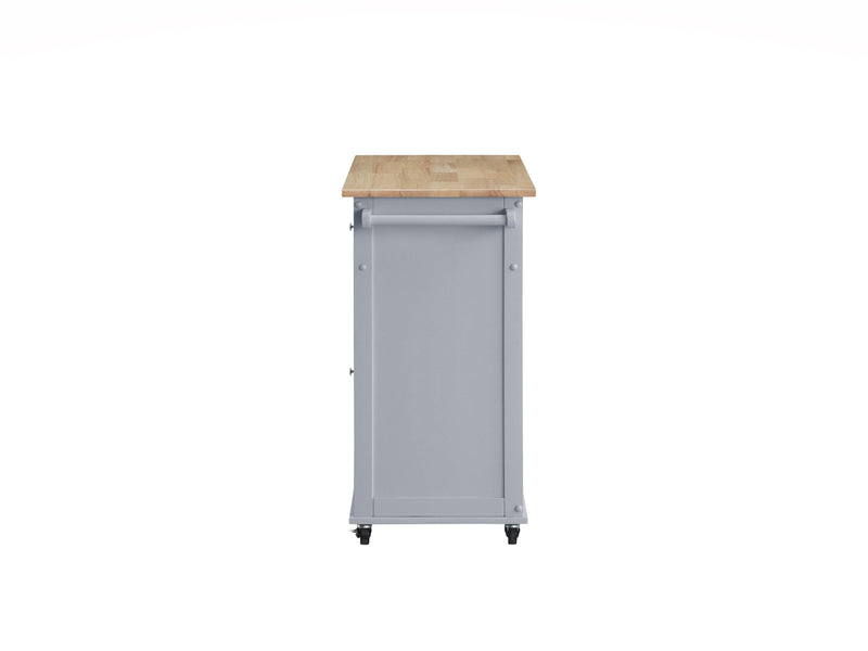 Grady Gray/Light Brown Kitchen Cart - Ornate Home