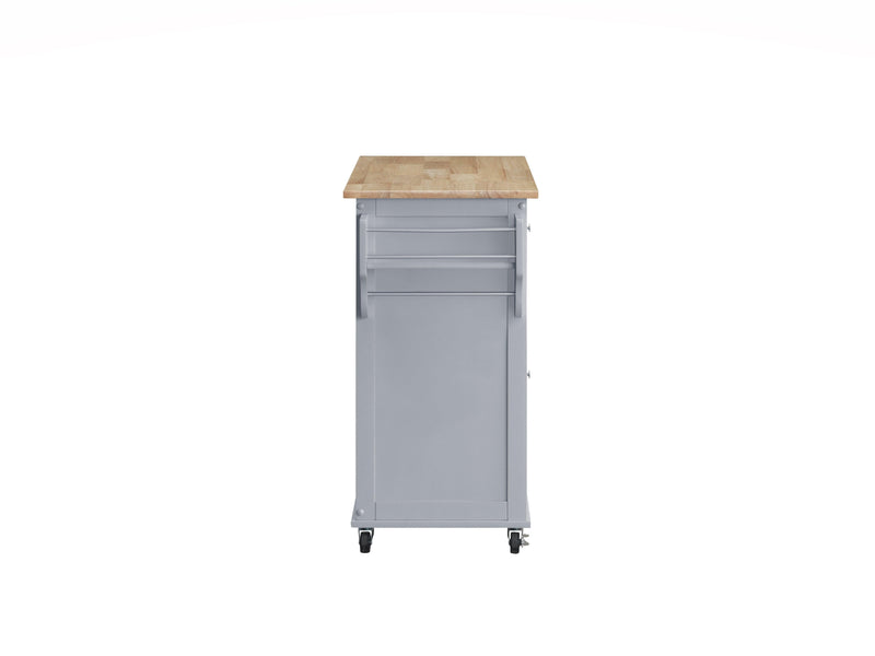 Grady Gray/Light Brown Kitchen Cart - Ornate Home