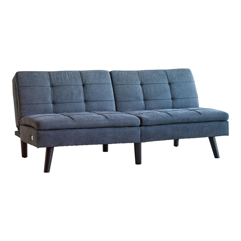 Greeley - Grey - Foldable Split Back Sofa Bed/Futon - Ornate Home