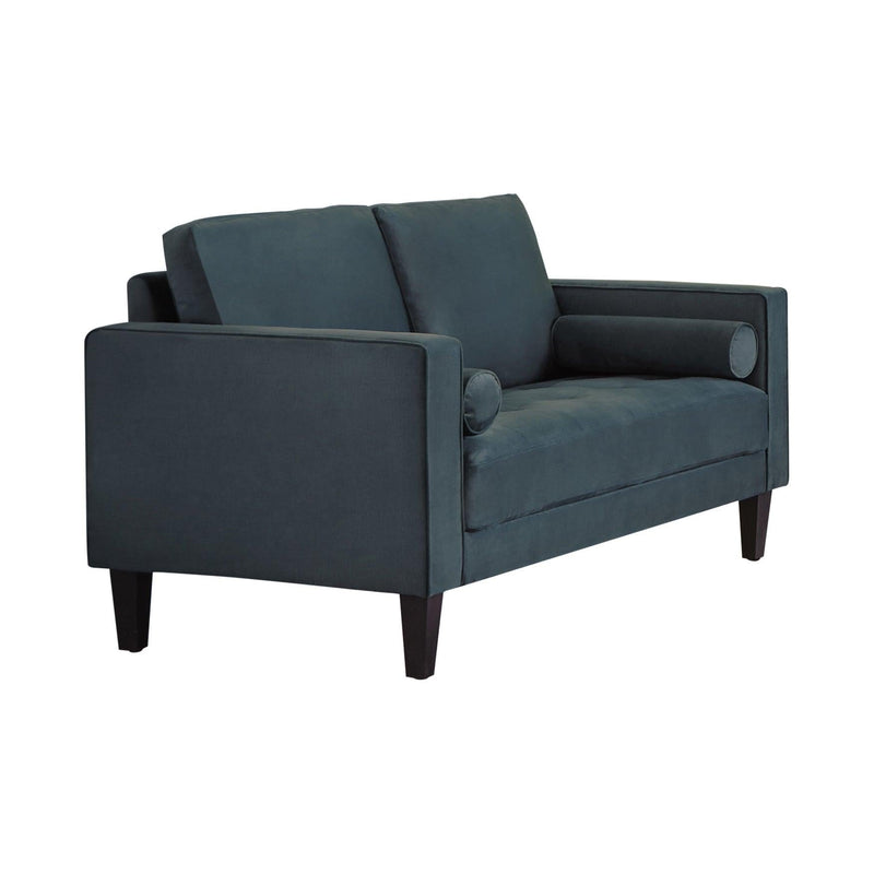 Gulfdale - Dark Teal - Stationary Loveseat - Ornate Home