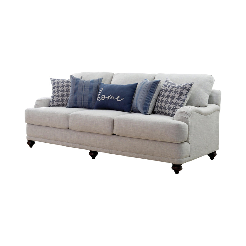 Gwen - Light Grey - Stationary Sofa - Ornate Home