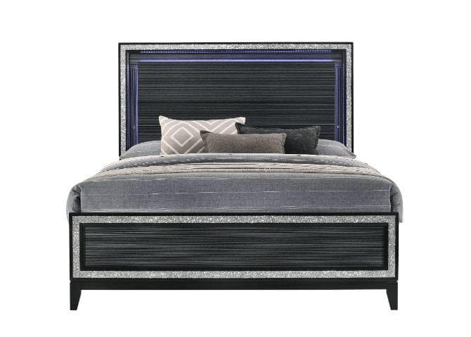 Haiden Queen Bed w/LED Light - Ornate Home