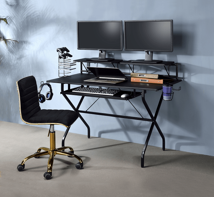 Hartman Black Computer Desk - Ornate Home