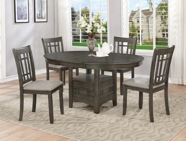 Hartwell Gray Extendable Oval Dining Table - Ornate Home