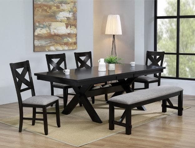 Havana Espresso-Gray Dining Set - Ornate Home